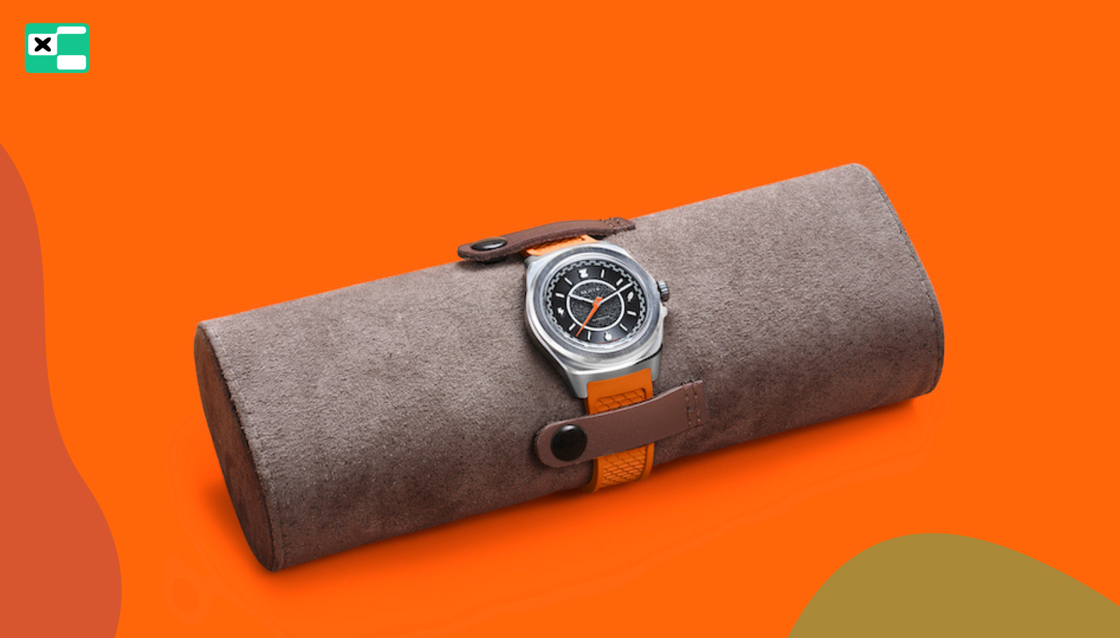 Zwift x Bravur limited-edition mechanical watch with Zwift dial details