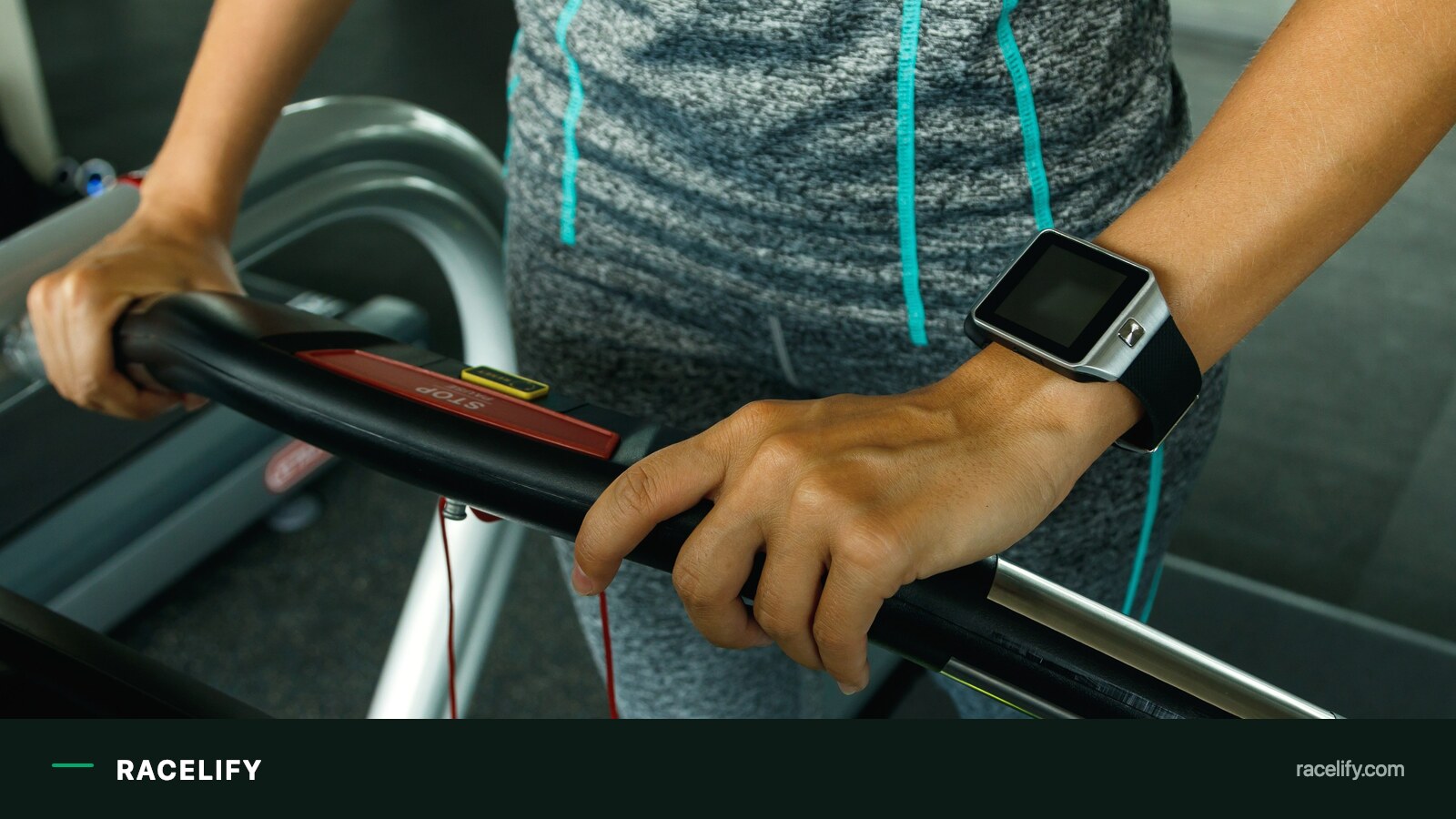 Multisport watch worn during training
