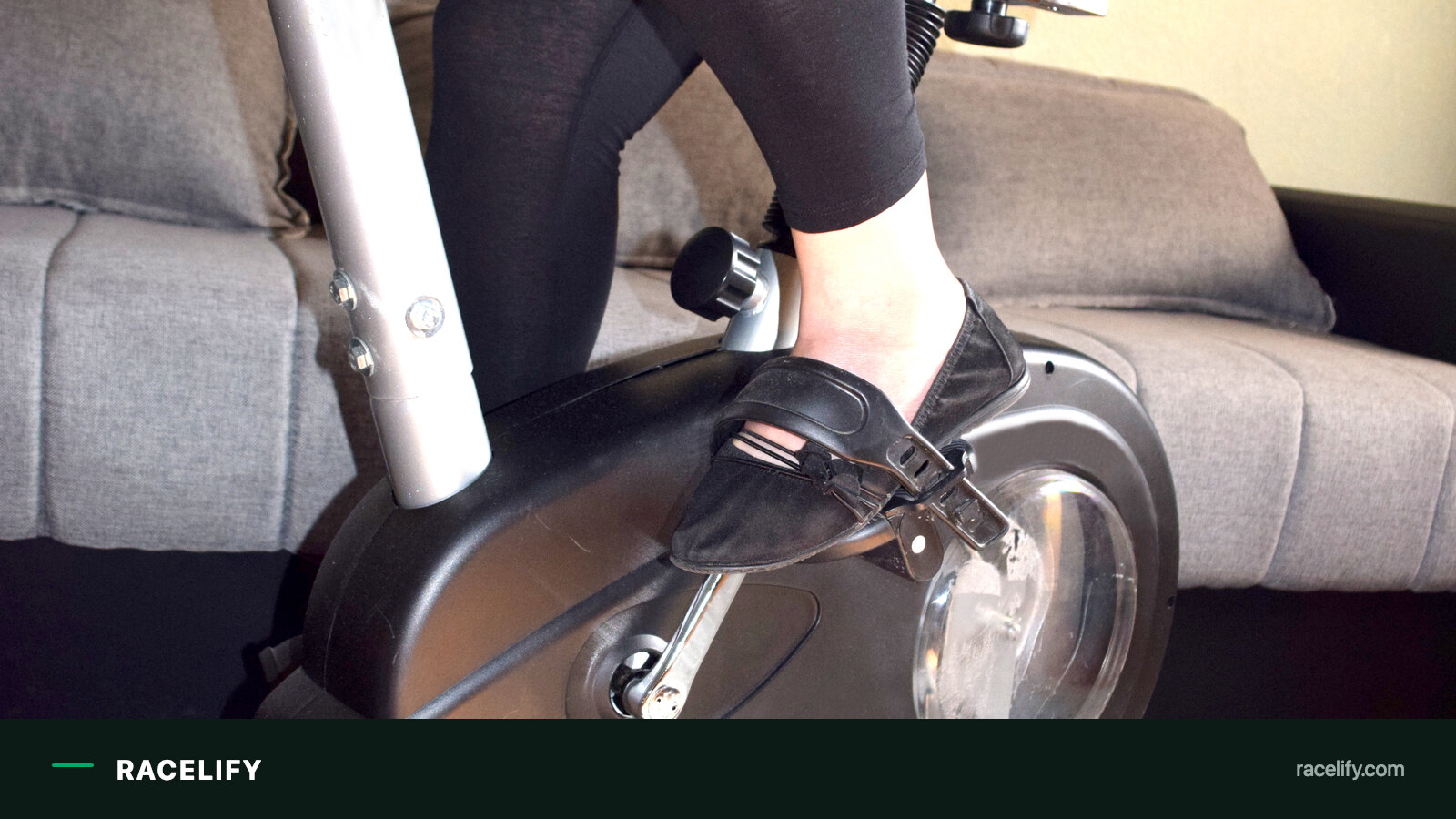 Cyclist performing an indoor power test