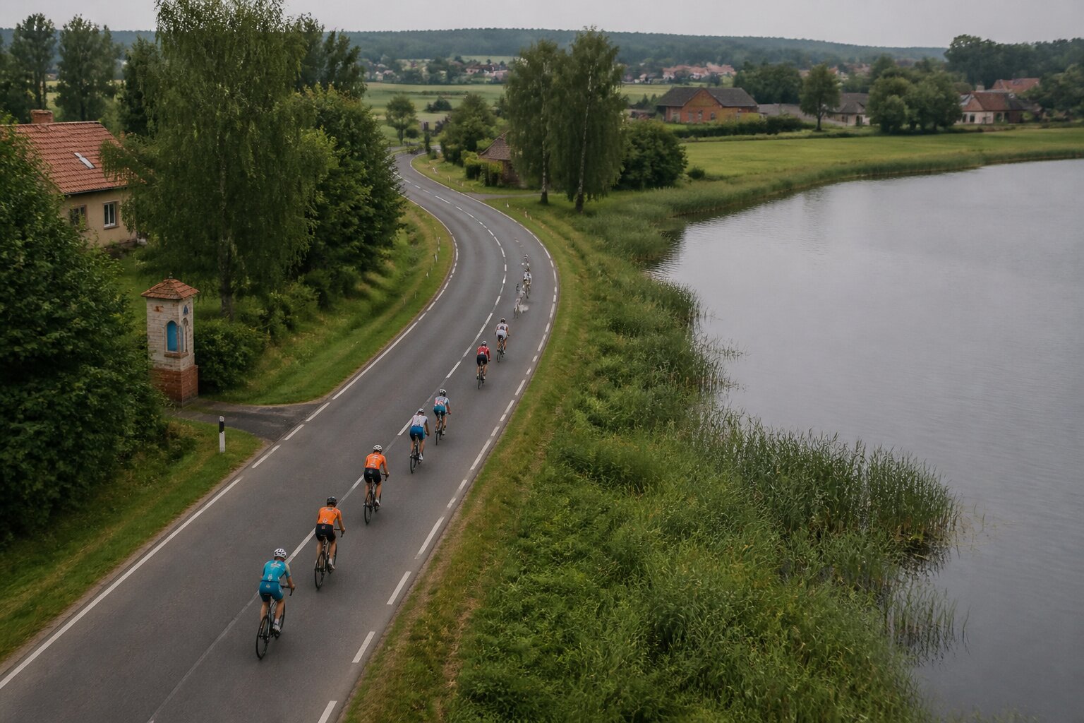 Triathletes racing at the FISU world university championships in Nyon