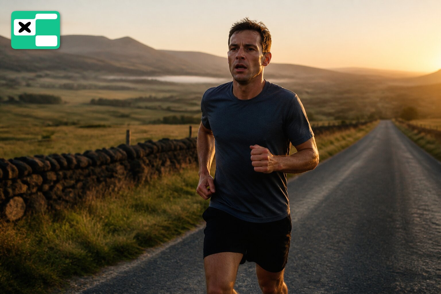 An IRONMAN age-grouper on a long training run, focused on pacing rather than distance