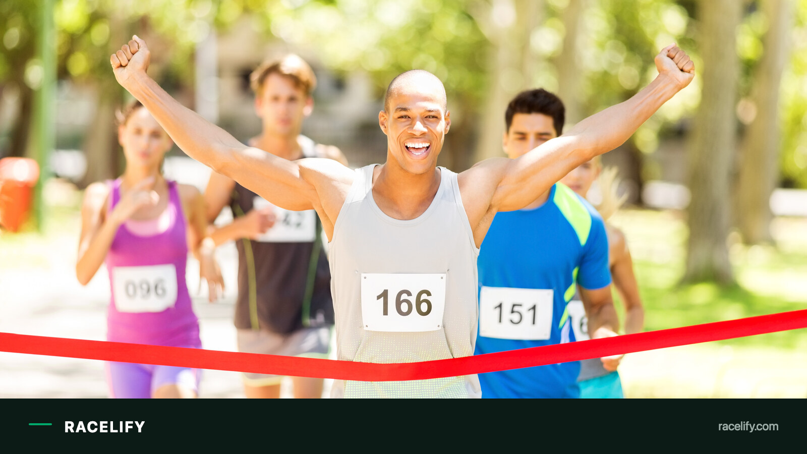 Athlete crossing the line after a long wait