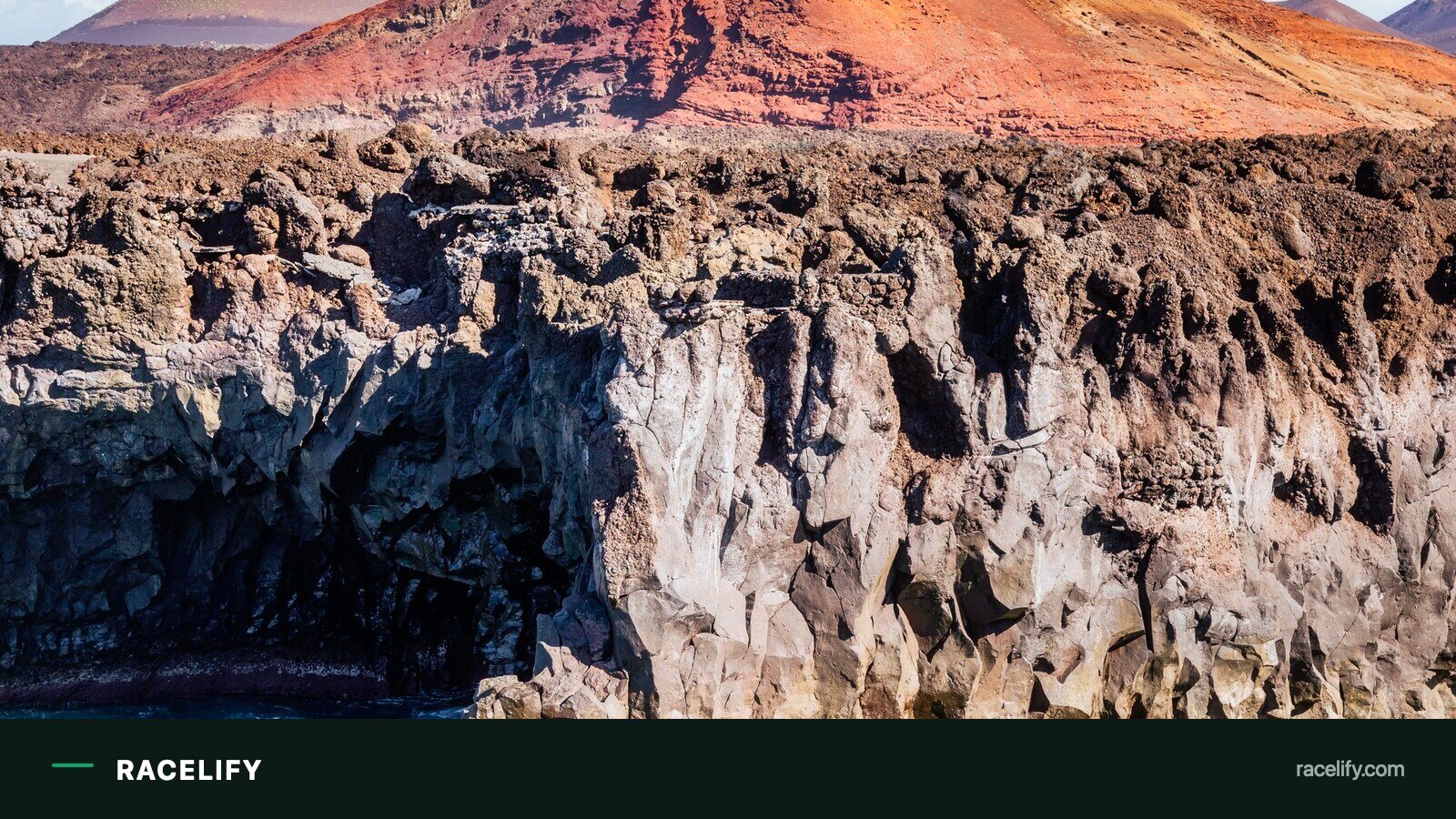 Volcanic coastline of Lanzarote, host of the race