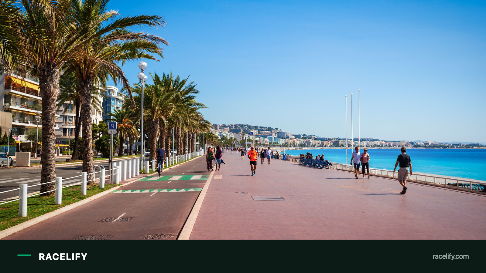 The seafront at Nice, host city of the race