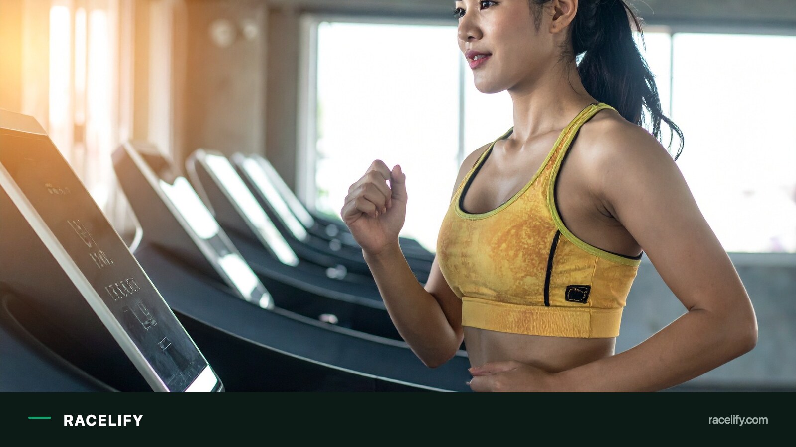 Home treadmill set up for indoor running